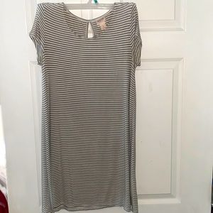 stripped dress black & white comfy summer dress